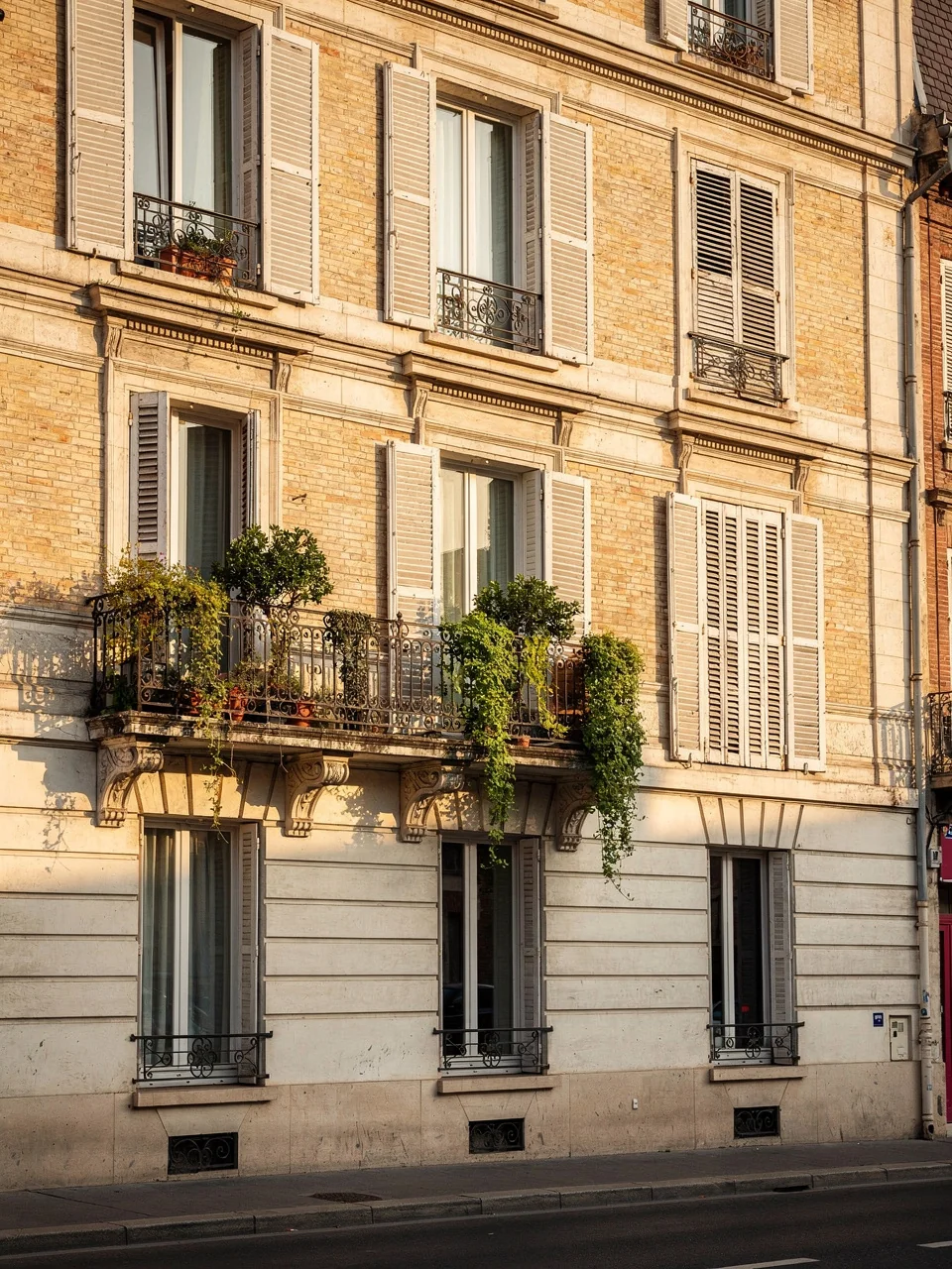 Façade d'immeuble haussmannien à Toulouse